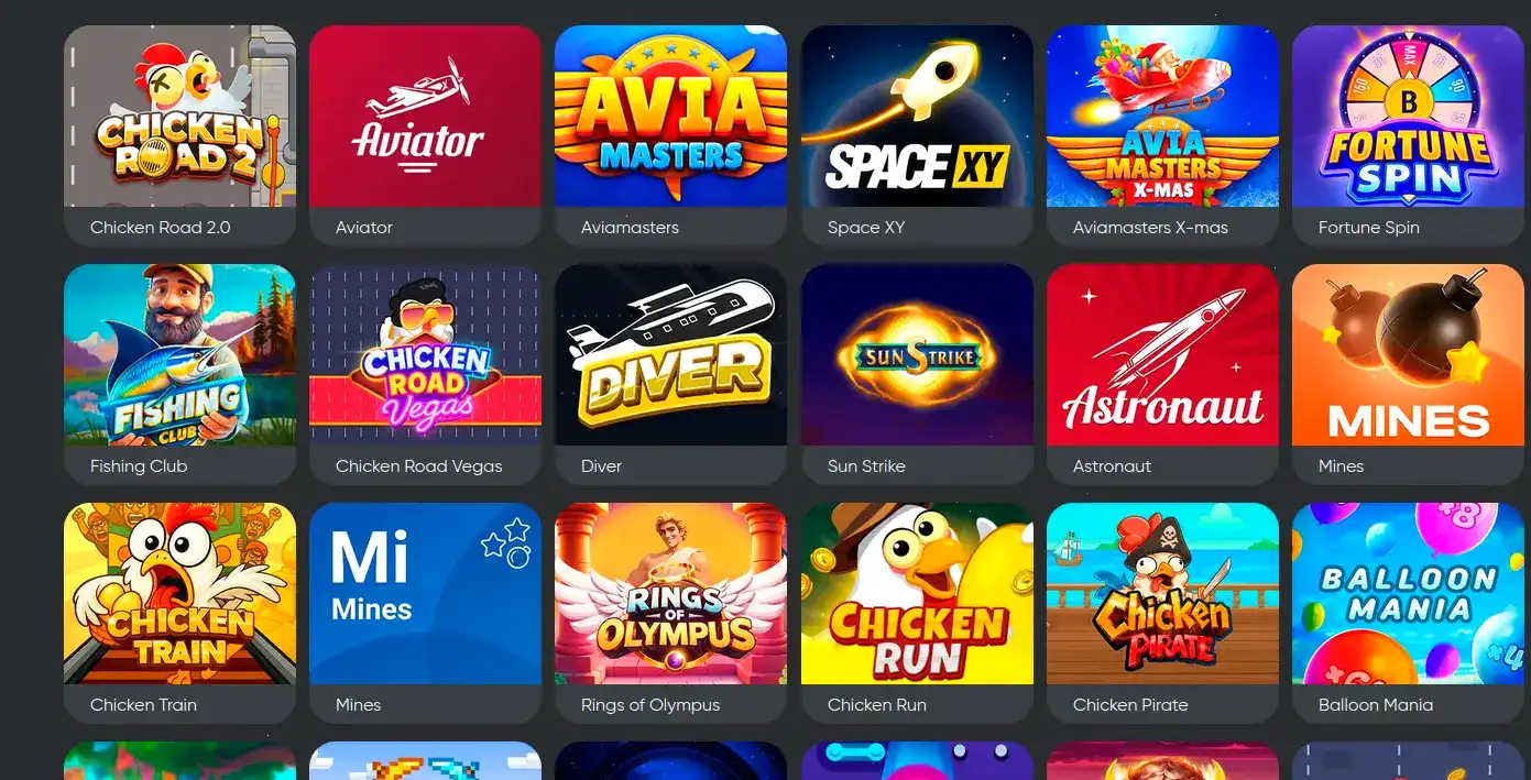 Интерфейс игрового лобби Royal Russia casino с фильтрами
